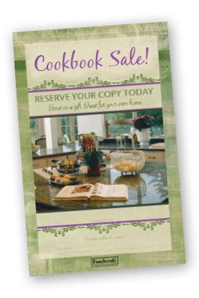 new Posters to sell cookbooks